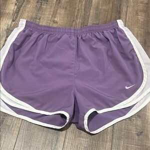 Nike Women's Athletic Shorts in Purple and White
